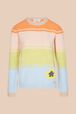 Pull rayé multicolore femme Multico vue de face