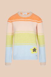 Pull rayé multicolore femme Multico vue de face