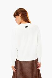 Sonia Rykiel Sweatshirt White back worn view
