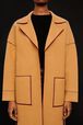 Manteau double face laine femme Beige vue de détail 1
