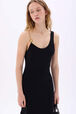 Midi strap dress with chain detail Black details view 4