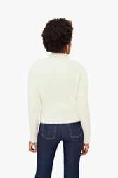 Sonia Rykiel Heart Turtleneck White back worn view