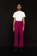 Women Milano Pants Fuchsia front worn view