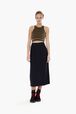 Women Striped Velvet Bra Black details view 1