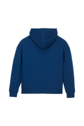 Sweat à capuche multicolore signature femme Bleu de prusse vue de dos