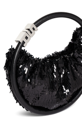 Domino mini bag in sequins Black details view 1