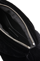 Camera Demi-Pull  mini velvet bag Black details view 2