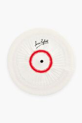 Striped Beret White back view