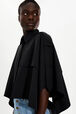 Cape crop gabardine femme Noir vue de détail 2