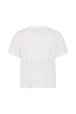 Short-sleeve trompe l'oeil t-shirt White back view