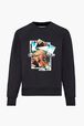 Sonia Rykiel Pictures Crop Sweatshirt Black front view