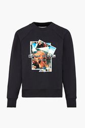 Sweatshirt crop photos sonia rykiel Noir vue de face