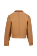 Veste double face laine femme Beige vue de dos