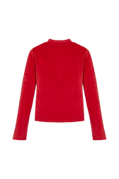 Top Velours Goutte Rykiel Rouge vue de dos
