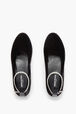 Black Velvet Anklet Ballerinas Black details view 3