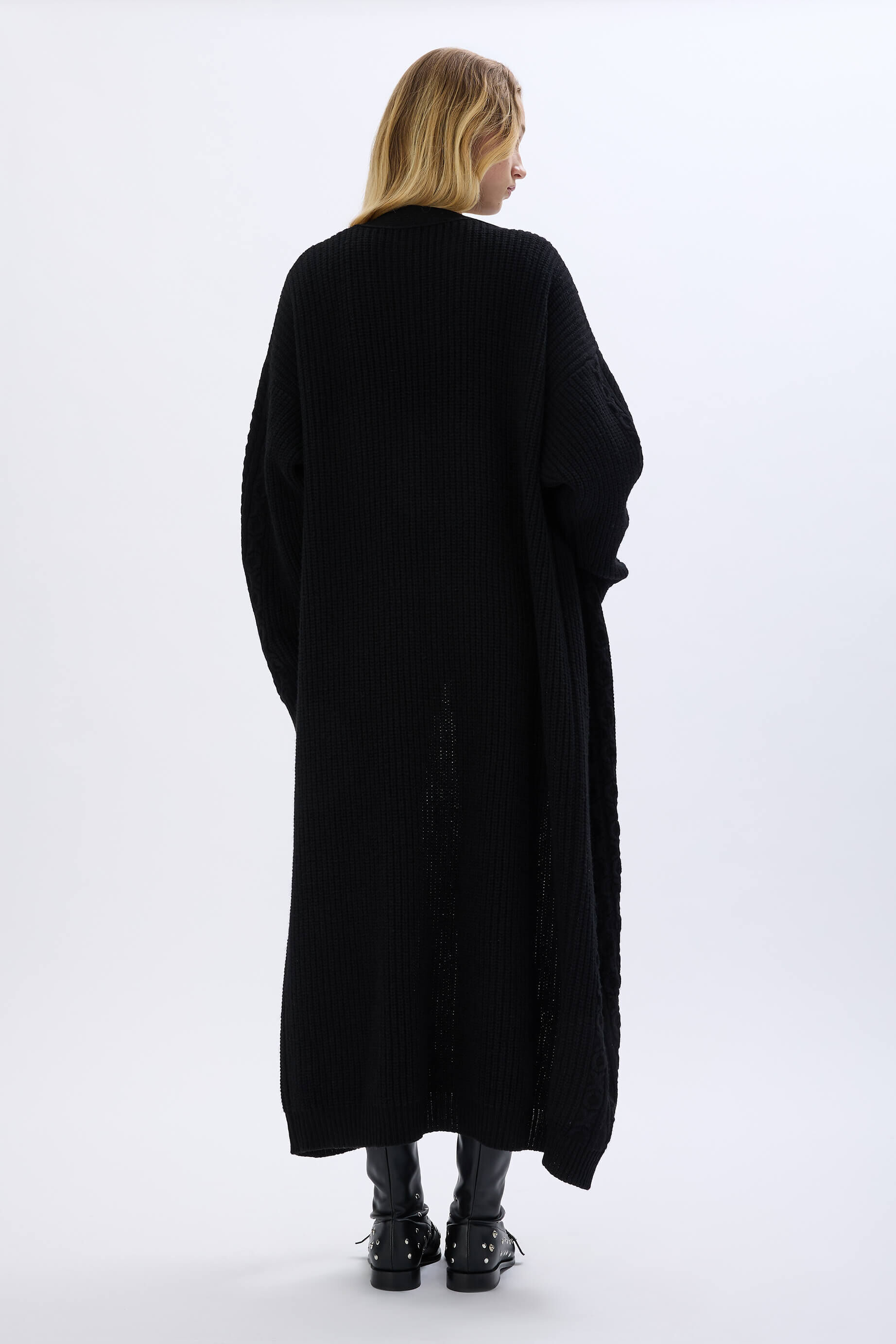 SONIA RYKIEL ロングコート Long cable-knit woolen cardigan| Sonia Rykiel