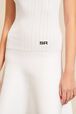 Women Tailored Tank Dress White details view 2