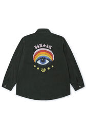 Girl Printed Military Jacket - Bonton x Sonia Rykiel Khaki back view