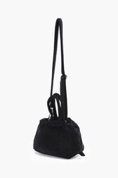 Sac velours mini femme Noir vue de dos
