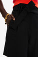 Women Wool Tailored Shorts Black details view 2