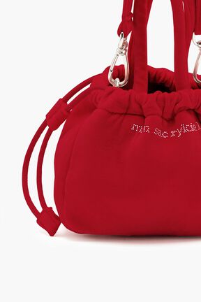 Sac velours mini femme Rouge vue de détail 1
