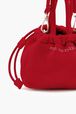 Women Mini Velvet Bag Red details view 1
