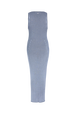 Robe débardeur longue à côtes Bleu vue de dos