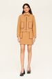 Veste double face laine femme Beige vue de détail 3