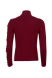 Long-Sleeved Turtleneck Jumper Claret back view