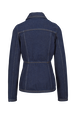 Women Denim Jacket Raw back view