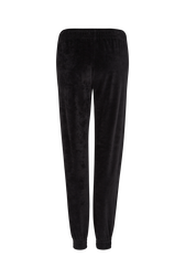 Pantalon de jogging en velours Noir vue de dos