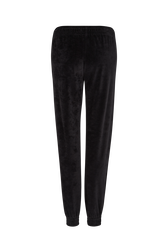 Pantalon de jogging en velours Noir vue de dos