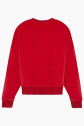 Sweatshirt velours rykiel Rouge vue de dos