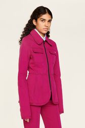 Denim Fushia Jacket Fuchsia details view 3