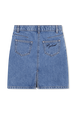 Denim skirt Blue back view