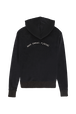 Pull à capuche velours femme Noir vue de dos