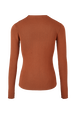 Women Plain Front Keyhole Top Camel back view