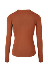 Top goutte uni femme Camel vue de dos