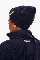 Bonnet SR Raye noir/bleu vue de détail 1