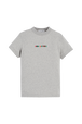 T-shirt multicolore signature femme Gris vue de face