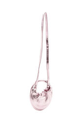 Sac Domino mini en cuir métallique Rose vue de dos