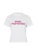 Short-Sleeved Crew-Neck Cotton Jersey T-Shirt White front view