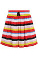 French Embroidery Striped Girl Skirt Multico front view