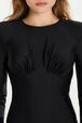 Jersey maxi dress Black details view 1