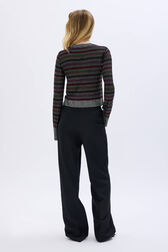 Pull à rayures de strass Multico vue portée de dos