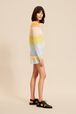 Pull rayé multicolore femme Multico vue de détail 1