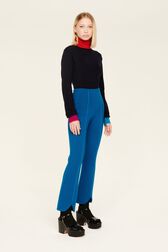 Pantalon maille milano femme Bleu de prusse vue de détail 4