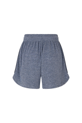 Shorts in fine striped cotton terry Striped white/blue back view