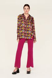 Chemise longue motif Mai 68 femme Multico crea vue de détail 6