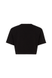 T-shirt col rond manches courtes Noir vue de dos